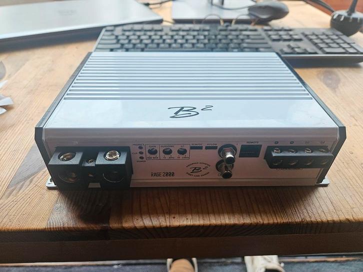 B2 Rage 2000 watss rms Versterker Monoblock 1 Ohm stabiel, Auto diversen, Autospeakers, Zo goed als nieuw, Ophalen of Verzenden