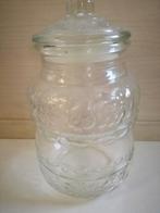 Voorraadpot stolpfles snoeppot koekpot koek pot van glas, Ophalen of Verzenden, Gebruikt, Glas, Pot, Bus of Blik
