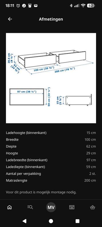 Malm Bedlades Wit - IKEA - afbeelding 6