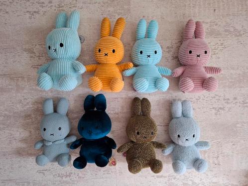 8x Nijntje knuffel sjieke versie ribfluweel glitter badstof, Kinderen en Baby's, Speelgoed | Knuffels en Pluche, Zo goed als nieuw