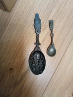 Twee antieke gemerkte tinnen lepel, Antiek en Kunst, Antiek | Bestek, Ophalen of Verzenden