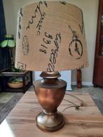 Houten Steinhauer Tafellamp met mooie lampenkap, Ophalen of Verzenden, Zo goed als nieuw, Minder dan 50 cm