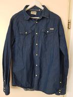 Mooie heren spijker overhemden, Blauw, Ophalen of Verzenden, Zo goed als nieuw, Halswijdte 43/44 (XL)