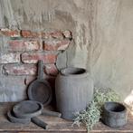 PTMD Zware bloempot pot betonlook hoogte 23cm *Etage3*, ., Ophalen of Verzenden, Zo goed als nieuw, .