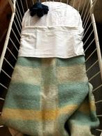 Geruiten wollen babydeken echte wol, Kinderen en Baby's, Ophalen of Verzenden, Zo goed als nieuw, Minder dan 70 cm, Deken