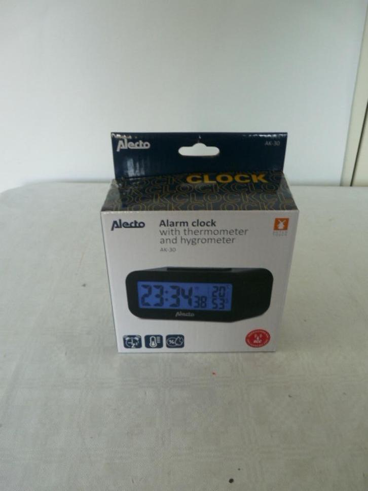 Alecto AK-30 Wekker, verlicht display, en opties Nieuw, Witgoed en Apparatuur, Wekkers, Nieuw, Digitaal, Ophalen of Verzenden