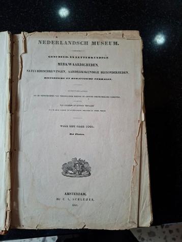 Historisch boek Nederlandsch Museum bij Schleijer 1841 beschikbaar voor biedingen