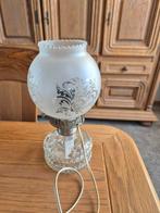 Vintage tafellampje, Gebruikt, Ophalen of Verzenden, Glas, Minder dan 50 cm