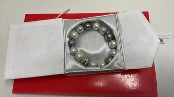 FRANK WALDER, armband met grote parels vintage beschikbaar voor biedingen