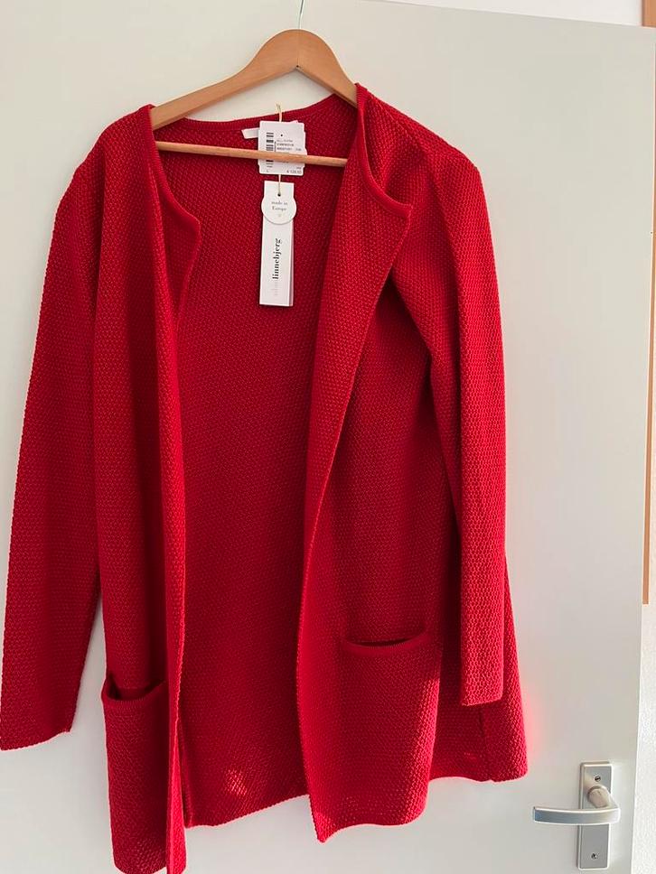 Sibin Linnebjerg vest L, Kleding | Dames, Truien en Vesten, Nieuw, Maat 42/44 (L), Rood, Verzenden
