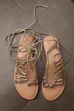 Sandaaltjes in lichte goudkleur 39 leer, Overige kleuren, Nieuw, Asos, Sandalen of Muiltjes