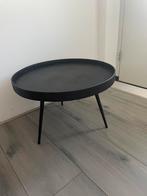 Bijzettafeltje - zwart - Fonq, Minder dan 55 cm, Rond, Zo goed als nieuw, Hout