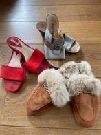 3 Dames slippers 39, Ophalen of Verzenden, Zo goed als nieuw, Slippers