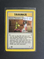 Pokemon - Gym Challenge Good Manners trainer 1st edition, Ophalen of Verzenden, Nieuw, Losse kaart