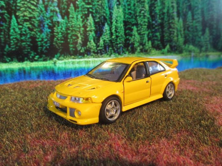 1/43 Mitsubishi Lancer EVO VI - Cararama, Hobby en Vrije tijd, Modelauto's | 1:43, Gebruikt, Ophalen of Verzenden