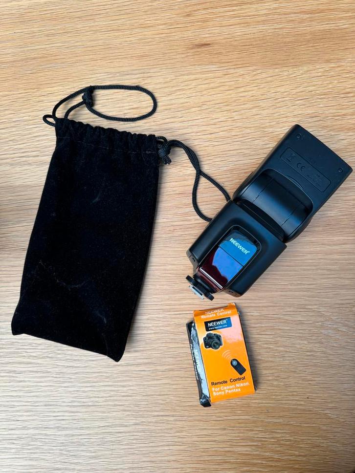 Neewer TT560 Speedlite Flitser + Accessoires, Audio, Tv en Foto, Fotografie | Flitsers, Gebruikt, Overige merken, Ophalen of Verzenden