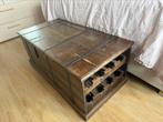 Dekenkist / wijnrek / salontafel, Ophalen, Gebruikt, Minder dan 50 cm