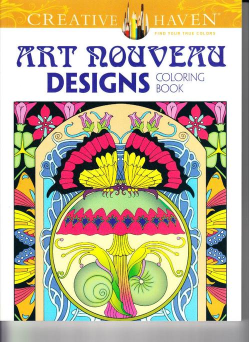 Kleurboek - Art nouveau designs (nieuw), Hobby en Vrije tijd, Tekenen, Nieuw, Ophalen