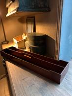 Antieke mahonie houten goudse pijpen bak “Bikkel”, Antiek en Kunst, Ophalen of Verzenden