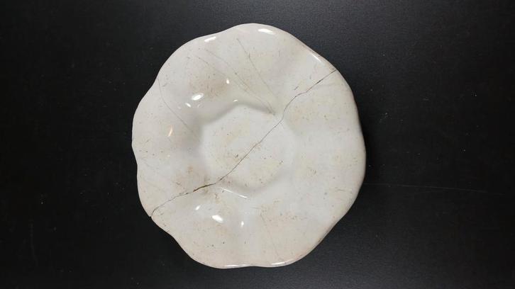 Antiek Delft Wit kleine plooischotel, Antiek en Kunst, Antiek | Keramiek en Aardewerk, Ophalen of Verzenden