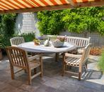 2 - 6 teakhouten tuinstoelen, Ophalen, Zo goed als nieuw, Teakhout, Stapelbaar