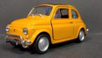 Fiat 500 geel 1:34 Welly Pol, Ophalen of Verzenden, Zo goed als nieuw