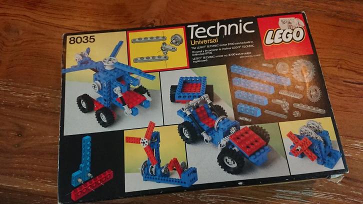 Lego Technic 8035 Universal Set – met doos, Kinderen en Baby's, Speelgoed | Duplo en Lego, Gebruikt, Lego, Complete set, Ophalen of Verzenden