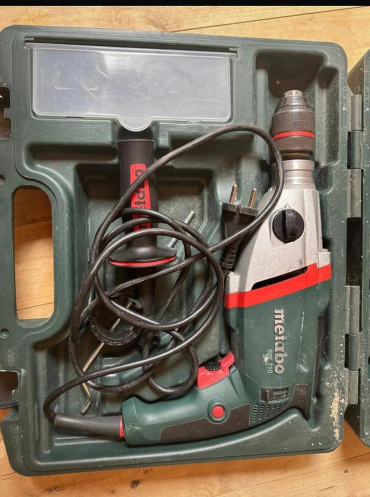 Metabo boormachine SBE710, Doe-het-zelf en Verbouw, Gereedschap | Boormachines, Gebruikt, Boormachine, 600 watt of meer, Ophalen of Verzenden
