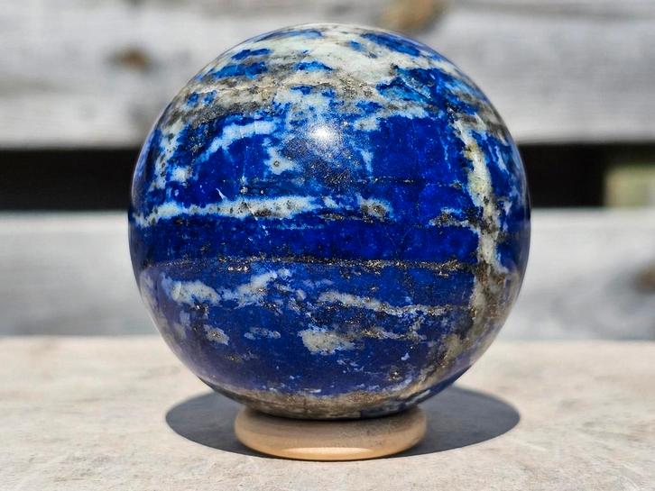Super knappe lapis lazuli bol 61 mm, Verzamelen, Mineralen en Fossielen, Ophalen of Verzenden
