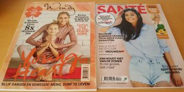 set van 2 x Glossy NIEUW - Wendy en Santé -vakantieleesvoer beschikbaar voor biedingen