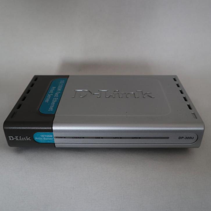 D-Link DP-300U Print Server – 2x Parallel (LPT) + 1x USB, Computers en Software, Netwerk switches, Zo goed als nieuw, Ophalen of Verzenden