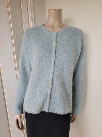 Bellamy vest mohair en alpaca wol mix blauw maat L/40 beschikbaar voor biedingen