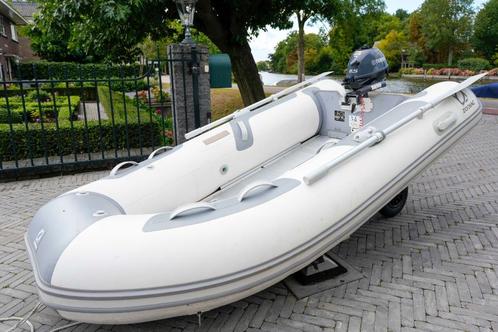 Zodiac rubberboot incl BBmotor, Watersport en Boten, Rubberboten, Zo goed als nieuw, Zodiac, Aluminium, Minder dan 70 pk, Benzine