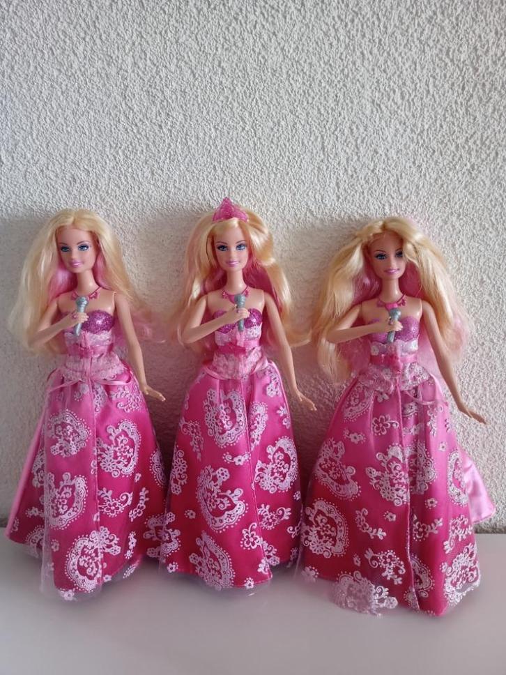 3 x TORI van de film Barbie - Prinses en de Popster, Verzamelen, Poppen, Gebruikt, Pop, Ophalen of Verzenden