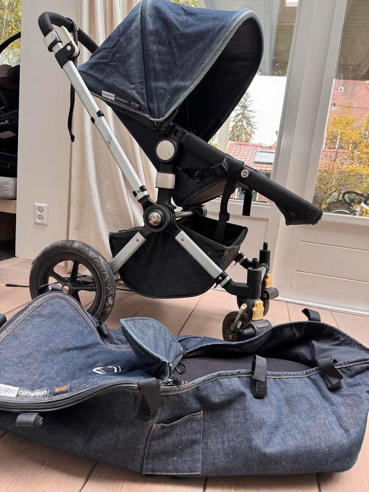 Bugaboo Cameleon Denim 007, Kinderen en Baby's, Kinderwagens en Combinaties, Gebruikt, Kinderwagen, Bugaboo, Met reiswieg, Ophalen of Verzenden