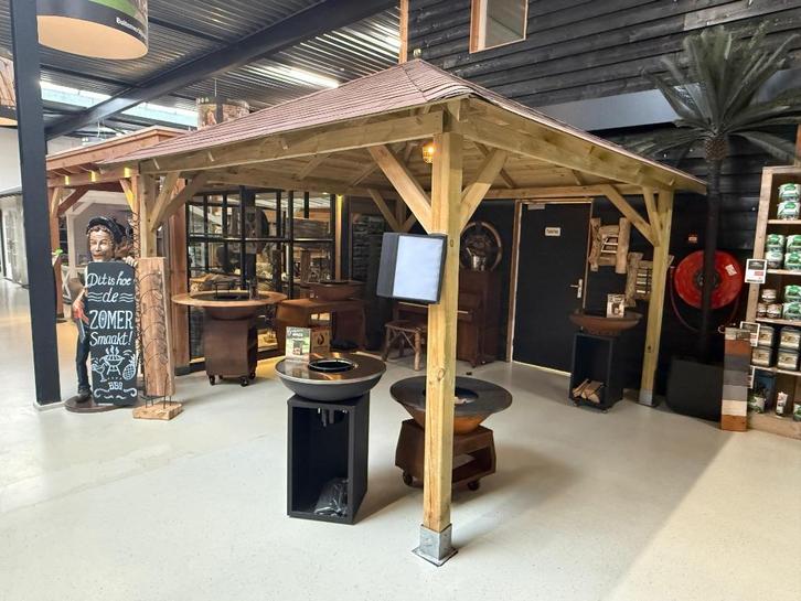 Tuindeco Prieel Classico 430x430 cm showmodel Numansdorp, Tuin en Terras, Overkappingen, Zo goed als nieuw, Tuinpaviljoen, Ophalen