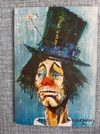 prent afbeelding Fernandez Diaz - Clown Au Chapeau vintage, Huis en Inrichting, Minder dan 50 cm, Minder dan 50 cm, Ophalen of Verzenden