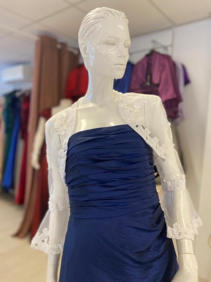 kanten bolero ivoor maat 34 36 38 40 42 44, Kleding | Dames, Trouwkleding en Trouwaccessoires, Nieuw, Accessoires, Wit, Ophalen of Verzenden