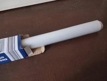 anti inkijkfolie. effen mat, statisch, 90cm breed, nog 70 cm beschikbaar voor biedingen