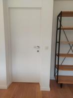 3 strakke houten binnendeuren inclusief 2 paar klinken, Ophalen, Gebruikt, 80 tot 100 cm, Binnendeur
