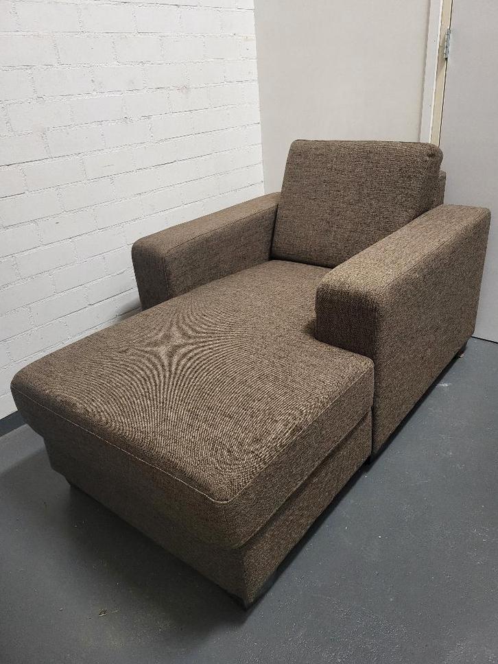 lounge-fauteuil bank, Huis en Inrichting, Fauteuils, Gebruikt, Stof, 75 tot 100 cm, 150 cm of meer, Ophalen