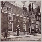 Prent Het Bossche hofje, Wenckebach's Amsterdam 1970, Ophalen of Verzenden