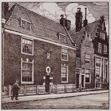 Prent Het Bossche hofje, Wenckebach's Amsterdam 1970 beschikbaar voor biedingen