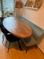 Mangohout ovaal eettafel tafel 210, Ophalen, 100 tot 150 cm, 200 cm of meer, Zo goed als nieuw