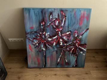 Abstract Schilderij Hanneke Setz - 3 Ballerina’s beschikbaar voor biedingen