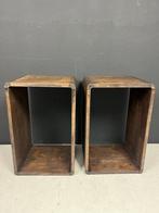 2 houten kastdelen, Gebruikt, Eikenhout, Minder dan 150 cm, Minder dan 100 cm
