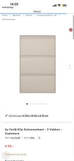 Schoenenkast beige Fonq, Ophalen, Zo goed als nieuw