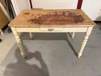 Brocante Tafel met Lade, Antiek en Kunst, Ophalen of Verzenden