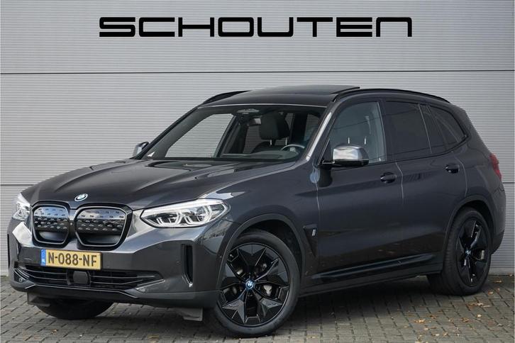 BMW iX3 High Executive 80 kWh Pano ACC HUD H&K Elek Trekhaak, Auto's, BMW, Bedrijf, Te koop, iX3, ABS, Achteruitrijcamera, Adaptive Cruise Control