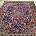Handgeknoopt Perzisch tapijt tabriz vloerkleed wol vintage, 200 cm of meer, 150 tot 200 cm, Rood, Gebruikt